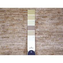 Load image into Gallery viewer, 8&#39;x9&#39; Copper Brown, Hand Spun Ghazni Wool, Plain Solid Pattern, Hand Knotted, Lush and Plush, Squarish, Oriental Rug FWR120864