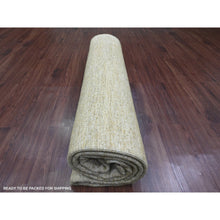 Load image into Gallery viewer, 8&#39;x9&#39; Copper Brown, Hand Spun Ghazni Wool, Plain Solid Pattern, Hand Knotted, Lush And Plush, Squarish, Oriental Rug FWR120864