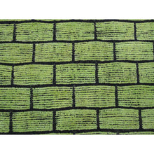 Load image into Gallery viewer, 8&#39;2&quot;x10&#39;6&quot; Pear Green, Hand Knotted, Moroccan Weave with All Over Brick Design, Pure Wool, Oriental Rug FWR120882