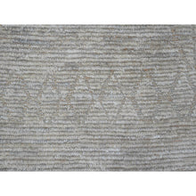 Load image into Gallery viewer, 9&#39;8&quot;x14&#39;7&quot; Stone Gray, Moroccan Weave With Textured And Variegated Design, Hand Knotted, 100% Wool, Oriental Rug FWR120888