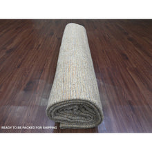 Load image into Gallery viewer, 9&#39;8&quot;x14&#39;7&quot; Stone Gray, Moroccan Weave With Textured And Variegated Design, Hand Knotted, 100% Wool, Oriental Rug FWR120888