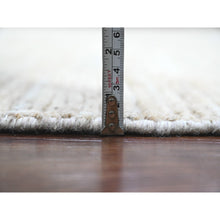 Load image into Gallery viewer, 9&#39;8&quot;x14&#39;7&quot; Stone Gray, Moroccan Weave With Textured And Variegated Design, Hand Knotted, 100% Wool, Oriental Rug FWR120888