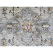 Load image into Gallery viewer, 10&#39;x13&#39;8&quot; Cedar Brown, Serapi Heriz Revival, Vegetable Dyes, High Mountain Ghazni Wool, Soft Pile, Hand Knotted, Denser Weave, Oriental Rug FWR120924