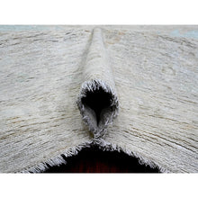 Load image into Gallery viewer, 11&#39;5&quot;x15&#39;9&quot; Chiffon White, Washed Out Serapi Heriz, High Mountain Ghazni Wool, Peshawar, Hand Knotted, Denser Weave, Oversized, Oriental Rug FWR120930