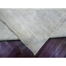 Load image into Gallery viewer, 11&#39;5&quot;x15&#39;9&quot; Chiffon White, Washed Out Serapi Heriz, High Mountain Ghazni Wool, Peshawar, Hand Knotted, Denser Weave, Oversized, Oriental Rug FWR120930