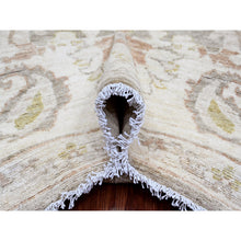 Load image into Gallery viewer, 9&#39;1&quot;x11&#39;4&quot; Cedar Brown, Washed Out Peshawar With All Over Leaf Pattern, Natural Dyes, 100% Wool, Hand Knotted, Oriental Rug FWR120984