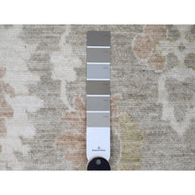 Load image into Gallery viewer, 9&#39;1&quot;x11&#39;4&quot; Cedar Brown, Washed Out Peshawar With All Over Leaf Pattern, Natural Dyes, 100% Wool, Hand Knotted, Oriental Rug FWR120984