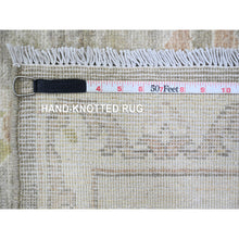 Load image into Gallery viewer, 9&#39;1&quot;x11&#39;4&quot; Cedar Brown, Washed Out Peshawar With All Over Leaf Pattern, Natural Dyes, 100% Wool, Hand Knotted, Oriental Rug FWR120984