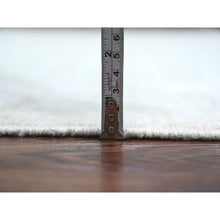 Load image into Gallery viewer, 9&#39;2&quot;x11&#39;10&quot; Pearl White, Washed Out Peshawar With All Over Leaf Design, Hand Knotted, Vegetable Dyes, 100% Wool, Oriental Rug FWR121002