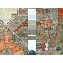 Load image into Gallery viewer, 9&#39;10&quot;x13&#39;7&quot; Walnut Brown, Peshawar with Bijar Garus Design, Colorful Pattern, Hand Knotted, Vegetable Dyes, Densely Woven, High Mountain Wool, Oriental Rug FWR121056