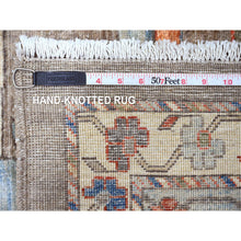 Load image into Gallery viewer, 9&#39;10&quot;x13&#39;7&quot; Walnut Brown, Peshawar with Bijar Garus Design, Colorful Pattern, Hand Knotted, Vegetable Dyes, Densely Woven, High Mountain Wool, Oriental Rug FWR121056