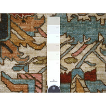 Load image into Gallery viewer, 8&#39;x10&#39; Pristine White, Peshawar Serapi Heriz All Over Design, Vegetable Dyes, High Mountain Wool, Hand Knotted, Oriental Rug FWR121062