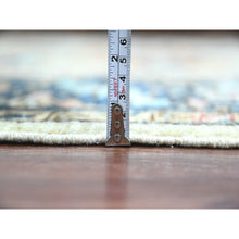 Load image into Gallery viewer, 8&#39;x10&#39; Pristine White, Peshawar Serapi Heriz All Over Design, Vegetable Dyes, High Mountain Wool, Hand Knotted, Oriental Rug FWR121062
