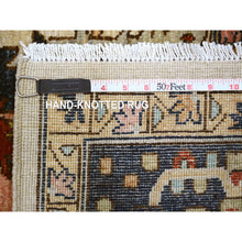 Load image into Gallery viewer, 8&#39;x10&#39; Pristine White, Peshawar Serapi Heriz All Over Design, Vegetable Dyes, High Mountain Wool, Hand Knotted, Oriental Rug FWR121062