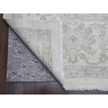 Load image into Gallery viewer, 11&#39;7&quot;x14&#39;10&quot; Alabaster White, Hand Knotted, Washed Out Peshawar With All Over Vines Design, Vegetable Dyes, 100% Wool, Oversized, Oriental Rug FWR121074