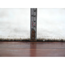 Load image into Gallery viewer, 14&#39;x19&#39;6&quot; Pastel Gray, Natural Dyes, Afghan Angora Oushak With Geometric Leaf Design, Hand Knotted, 100% Wool, Oversized, Oriental Rug FWR121098