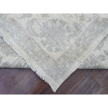 Load image into Gallery viewer, 10&#39;x13&#39;8&quot; Cotton White, Washed Out Peshawar With All Over Pattern, Natural Dyes, 100% Wool, Hand Knotted, Oriental Rug FWR121110