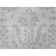 Load image into Gallery viewer, 10&#39;x13&#39;8&quot; Cotton White, Washed Out Peshawar With All Over Pattern, Natural Dyes, 100% Wool, Hand Knotted, Oriental Rug FWR121110