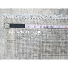 Load image into Gallery viewer, 10&#39;x13&#39;8&quot; Cotton White, Washed Out Peshawar With All Over Pattern, Natural Dyes, 100% Wool, Hand Knotted, Oriental Rug FWR121110