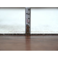 Load image into Gallery viewer, 8&#39;9&quot;x11&#39;5&quot; Bone White, 100% Wool, Stone Washed Peshawar With Faded Out Leaf Design, Hand Knotted, Veggie Dyes, Oriental Rug FWR121116