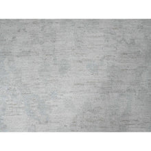 Load image into Gallery viewer, 9&#39;10&quot;x13&#39;3&quot; Oyster White, Afghan Angora Oushak with All Over Design, Veggie Dyes, Hand Knotted, Pure Wool, Oriental Rug FWR121146