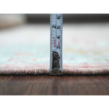 Load image into Gallery viewer, 6&#39;x9&#39;1&quot; Pastel Pink, Afghan Angora Oushak With All Over Leaf Design, Hand Knotted, Natural Dyes, 100% Wool, Oriental Rug FWR121170