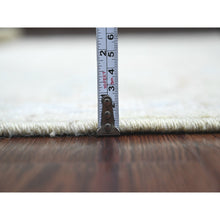 Load image into Gallery viewer, 6&#39;2&quot;x6&#39;2&quot; Laurel Green, Afghan Angora Oushak With Floral Pattern, Hand Knotted, Vegetable Dyes, 100% Wool, Square, Oriental Rug FWR121188