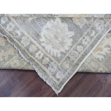 Load image into Gallery viewer, 8&#39;10&quot;x11&#39;10&quot; Nevada Gray, Afghan Angora Oushak With Floral Pattern, Hand Knotted, Natural Dyes, 100% Wool, Oriental Rug FWR121230