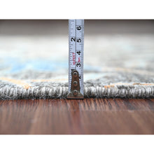 Load image into Gallery viewer, 2&#39;7&quot;x23&#39;7&quot; Anchor Gray, Afghan Peshawar With Birds Of Paradise Design, Hand Knotted, Vegetable Dyes, Soft And Velvety Wool, Xl Runner, Oriental Rug FWR121374