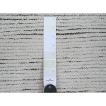 Load image into Gallery viewer, 15&#39;9&quot;x23&#39;5&quot; Whisper White, Moroccan Weave with Geometric Pattern, Textured Wool, Hand Knotted, Palace Size, Oriental Rug FWR121392