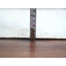 Load image into Gallery viewer, 8&#39;9&quot;x12&#39;7&quot; Pastel Gray, Hand Knotted, Afghan Angora Oushak With Faded Leaf Design, Vegetable Dyes, 100% Wool, Oriental Rug FWR121416