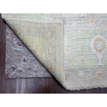 Load image into Gallery viewer, 9&#39;7&quot;x13&#39;6&quot; Chiffon White, Afghan Angora Oushak With All Over Vines Design, Natural Dyes, 100% Wool, Hand Knotted, Oriental Rug FWR121428