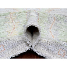 Load image into Gallery viewer, 9&#39;7&quot;x13&#39;6&quot; Chiffon White, Afghan Angora Oushak With All Over Vines Design, Natural Dyes, 100% Wool, Hand Knotted, Oriental Rug FWR121428