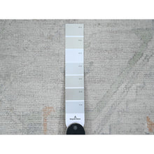 Load image into Gallery viewer, 9&#39;7&quot;x13&#39;6&quot; Chiffon White, Afghan Angora Oushak With All Over Vines Design, Natural Dyes, 100% Wool, Hand Knotted, Oriental Rug FWR121428