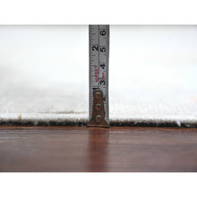 Load image into Gallery viewer, 9&#39;7&quot;x13&#39;6&quot; Chiffon White, Afghan Angora Oushak With All Over Vines Design, Natural Dyes, 100% Wool, Hand Knotted, Oriental Rug FWR121428