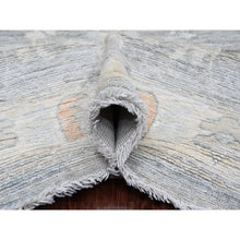 Load image into Gallery viewer, 9&#39;x12&#39;6&quot;nickel Gray, Afghan Angora Oushak With All Over Leaf Design, Vegetable Dyes, 100% Wool, Hand Knotted, Oriental Rug FWR121440