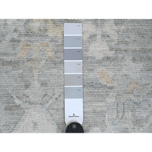 Load image into Gallery viewer, 9&#39;x12&#39;6&quot;nickel Gray, Afghan Angora Oushak With All Over Leaf Design, Vegetable Dyes, 100% Wool, Hand Knotted, Oriental Rug FWR121440