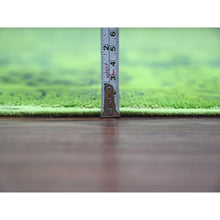 Load image into Gallery viewer, 7&#39;5&quot;x10&#39; Olive Green, Hand Knotted, Overdyed Kazak With Tribal Design, Pure Wool, Oriental Rug FWR121500