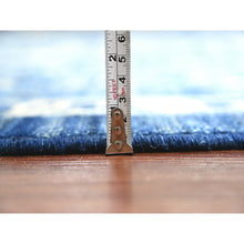 Load image into Gallery viewer, 10&#39;1&quot;x13&#39;10&quot; Denim Blue, Hand Knotted, Peshawar With Serapi Heriz Revival, High Mountain Ghazni Wool, Soft Pile, Denser Weave, Oriental Rug FWR121512