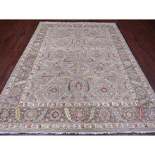 Load image into Gallery viewer, 8&#39;x9&#39;9&quot; Dark Vanilla Brown, Peshawar with Heriz All Over Design, High Mountain Wool, Hand Knotted, Natural Dyes, Densely Woven, Oriental Rug FWR121518