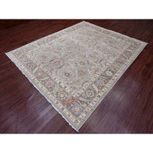 Load image into Gallery viewer, 8&#39;x9&#39;9&quot; Dark Vanilla Brown, Peshawar with Heriz All Over Design, High Mountain Wool, Hand Knotted, Natural Dyes, Densely Woven, Oriental Rug FWR121518