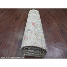 Load image into Gallery viewer, 8&#39;x9&#39;9&quot; Dark Vanilla Brown, Peshawar with Heriz All Over Design, High Mountain Wool, Hand Knotted, Natural Dyes, Densely Woven, Oriental Rug FWR121518