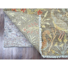 Load image into Gallery viewer, 5&#39;x6&#39;8&quot; Coffee Brown, Afghan Peshawar with Birds of Paradise Design, Soft Wool, Hand Knotted, Natural Dyes, Oriental Rug FWR121536