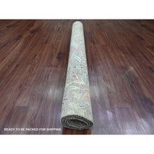 Load image into Gallery viewer, 5&#39;x6&#39;8&quot; Coffee Brown, Afghan Peshawar with Birds of Paradise Design, Soft Wool, Hand Knotted, Natural Dyes, Oriental Rug FWR121536