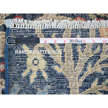 Load image into Gallery viewer, 4&#39;x15&#39;8&quot; Aegean Blue, Hand Knotted, Afghan Peshawar With Birds Of Paradise Design, Soft Wool, Veggie Dyes, Xl Wide Runner, Oriental Rug FWR121578