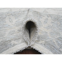 Load image into Gallery viewer, 8&#39;10&quot;x17&#39;4&quot; Chiffon White, Afghan Angora Oushak With All Over Vines Design, 100% Wool, Hand Knotted, Natural Dyes, Gallery Size, Long And Narrow, Oversized, Runner, Oriental Rug FWR121584