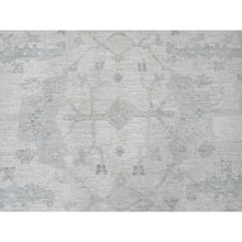 Load image into Gallery viewer, 8&#39;10&quot;x17&#39;4&quot; Chiffon White, Afghan Angora Oushak with All Over Vines Design, 100% Wool, Hand Knotted, Natural Dyes, Gallery Size, Long and Narrow, Oversized, Runner, Oriental Rug FWR121584