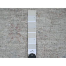 Load image into Gallery viewer, 7&#39;10&quot;x9&#39;8&quot; Oyster Gray, Hand Knotted, Afghan Angora Oushak With All Over Leaf Design, Veggie Dyes, 100% Wool, Oriental Rug FWR121590