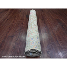 Load image into Gallery viewer, 3&#39;x4&#39;8&quot; Swamp Green, Soft Wool, Afghan Peshawar With Birds Of Paradise Design, Hand Knotted, Vegetable Dyes, Oriental Rug FWR121638