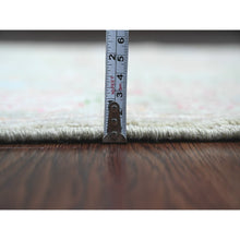 Load image into Gallery viewer, 3&#39;2&quot;x4&#39;10&quot; Swamp Green, Afghan Angora Oushak With Cypress And Willow Tree Design, Hand Knotted, Veggie Dyes, Pure Wool, Oriental Rug FWR121890